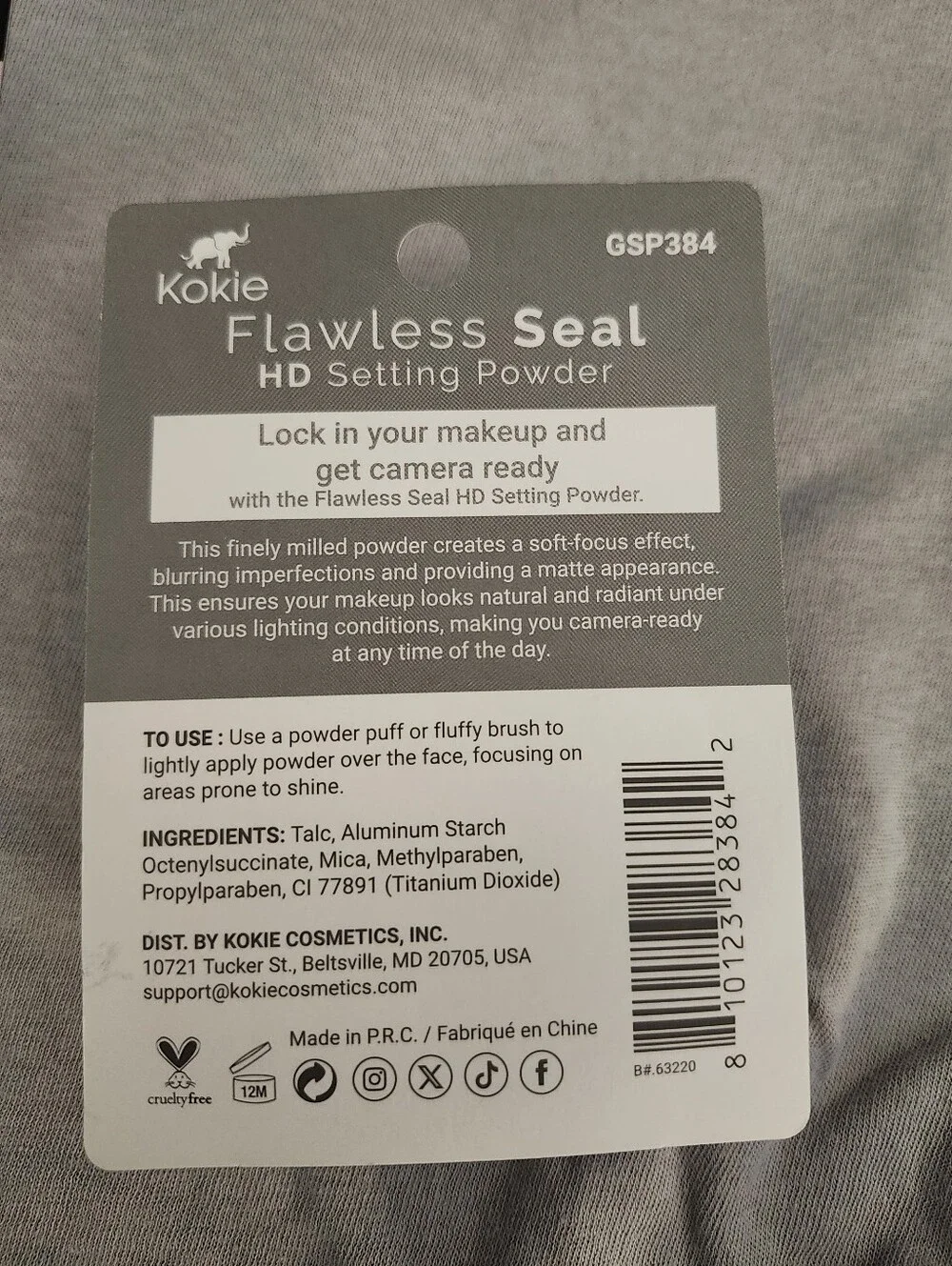 Kokie Flawless Seal HD Setting Powder